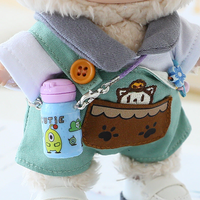 Labubu Doll Clothes Generation 2 Generation Pond Glue Blind Box Hanging Clothes Bracing Cloth for T-Shirt Suspenders Hat Eyes