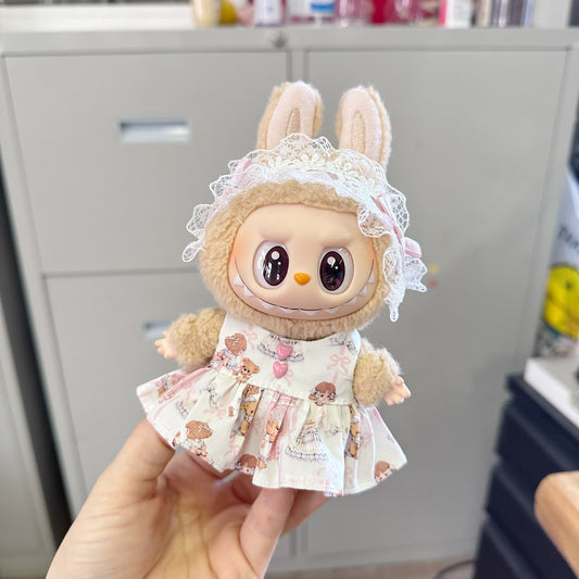 Clothes Only] One or Two Generation Blind Box LABUBU Doll Clothes Pendant Rab Baby Clothes Lolita dress Sweet