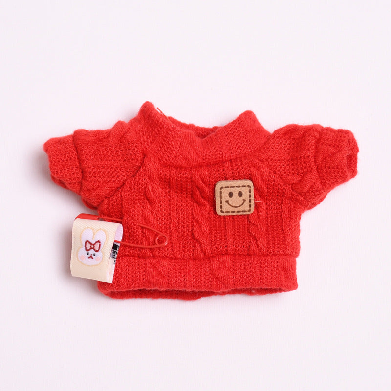 Labubu Doll Clothes - Smiley & Twist T-Shirts with Shorts Outfits