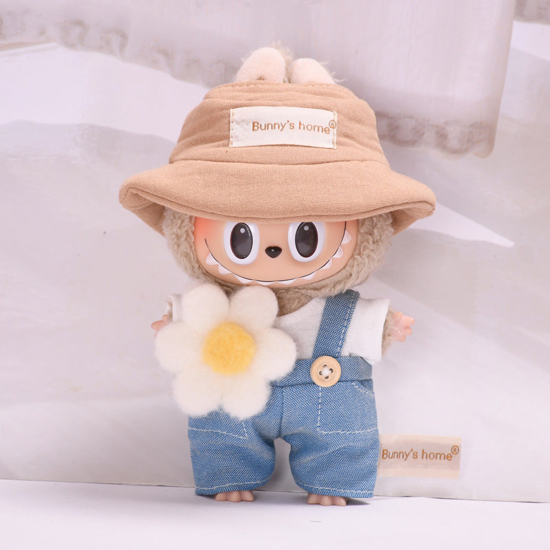 [Baby Clothes Only] 17cm Pendant Labubu for Clothes Vinyl Doll Costume Doll Labubu