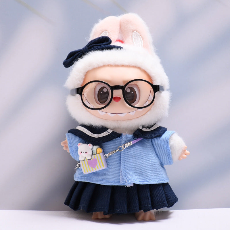 Only baby clothes] one, two and three generations of pendant labubu clothes sailor JK skirt suit labubu baby clothes