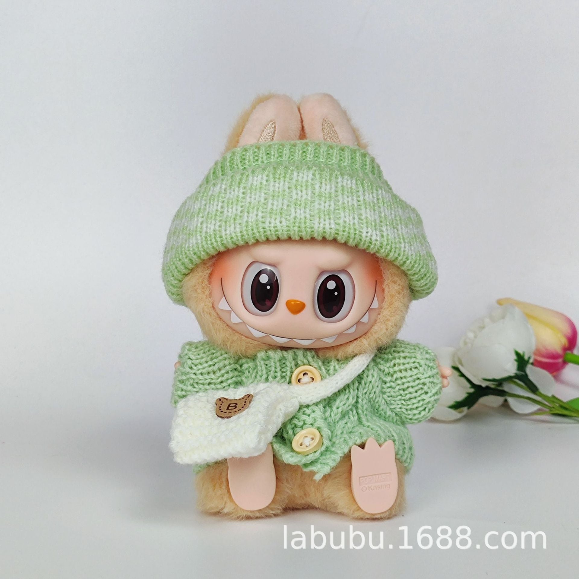 Labubu Doll Outfit - 17cm Sweater, Skirt & Bag Set for 1st-3rd Gen