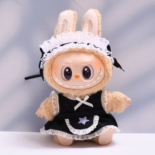 Only clothes] the first and second generations sit on the cloth cloth hanging clothes labubu doll star apron maid skirt