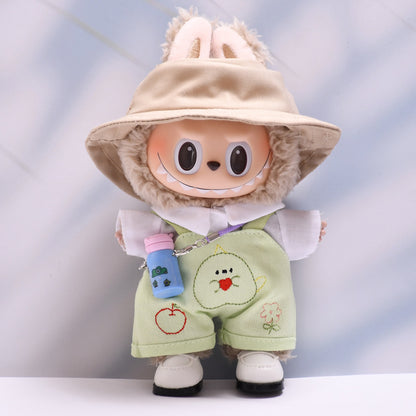 Labubu Doll Outfit - Cute Overalls & Shirt Suit for Pendant Dolls
