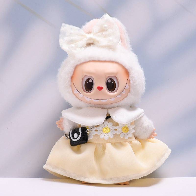 Only baby clothes] one or two generation pendant labubu clothes small bee suspenders daisy skirt pull cloth baby clothes