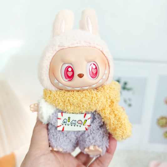 Labubu Doll Outfit Set - 15-17cm Jumpsuit, Hat & Accessories