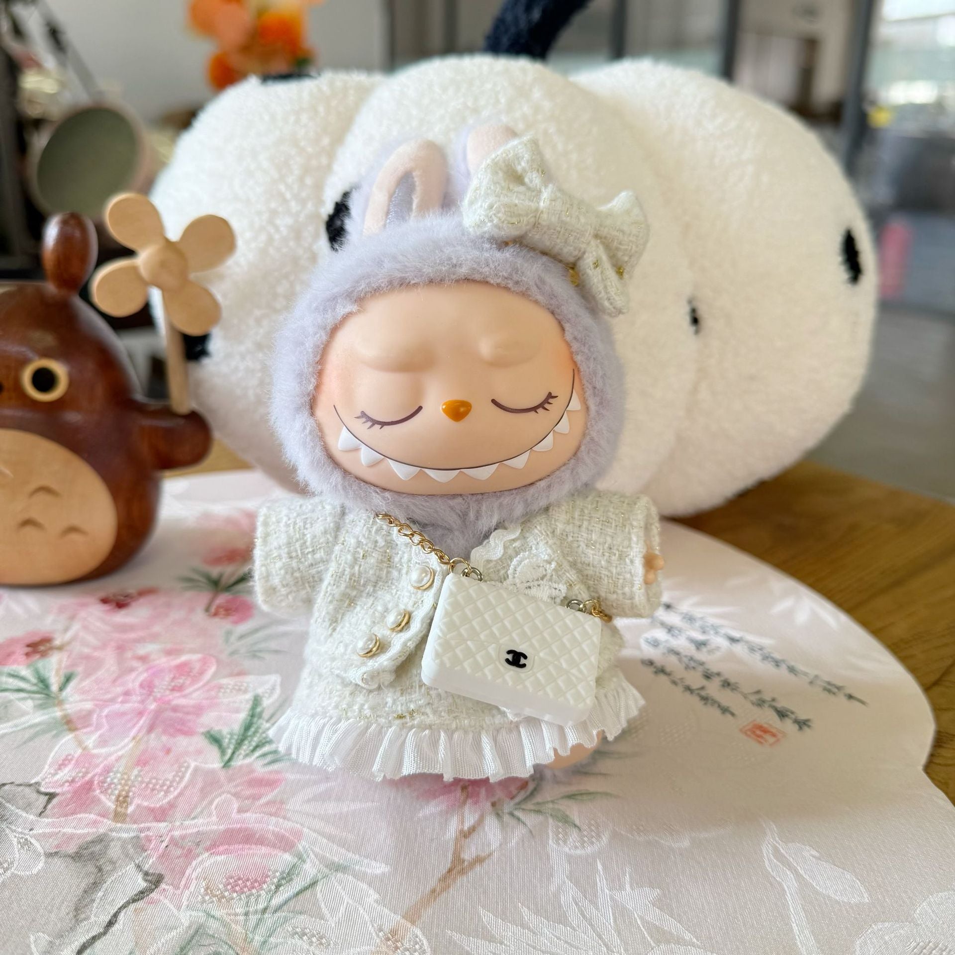 Only clothes] bubble Mart LABUBU clothes pendant pull cloth sit party series baby clothes small fragrance clothes