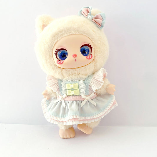 Labubu Doll Princess Skirt Outfit - Yellow & Green Baby Clothes