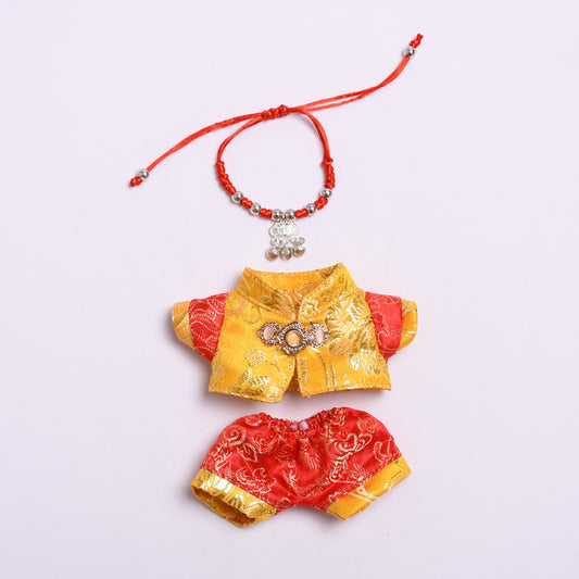 Labubu New Year Tang Suit Outfit for 17cm Doll