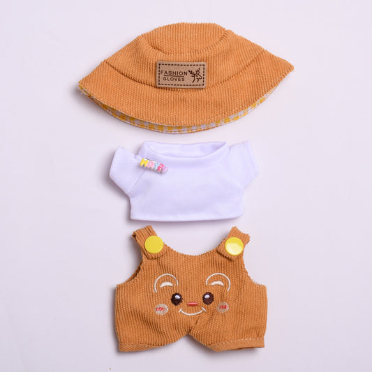 Only clothes] the first and second generation of blind box pendant pull cloth for clothes cartoon suspenders pants hat Labubu doll clothes