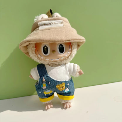 New Cameraman Labubu Pendant Baby Clothes Accessories suit Labubu Doll Keychain for Summer Baby Clothes