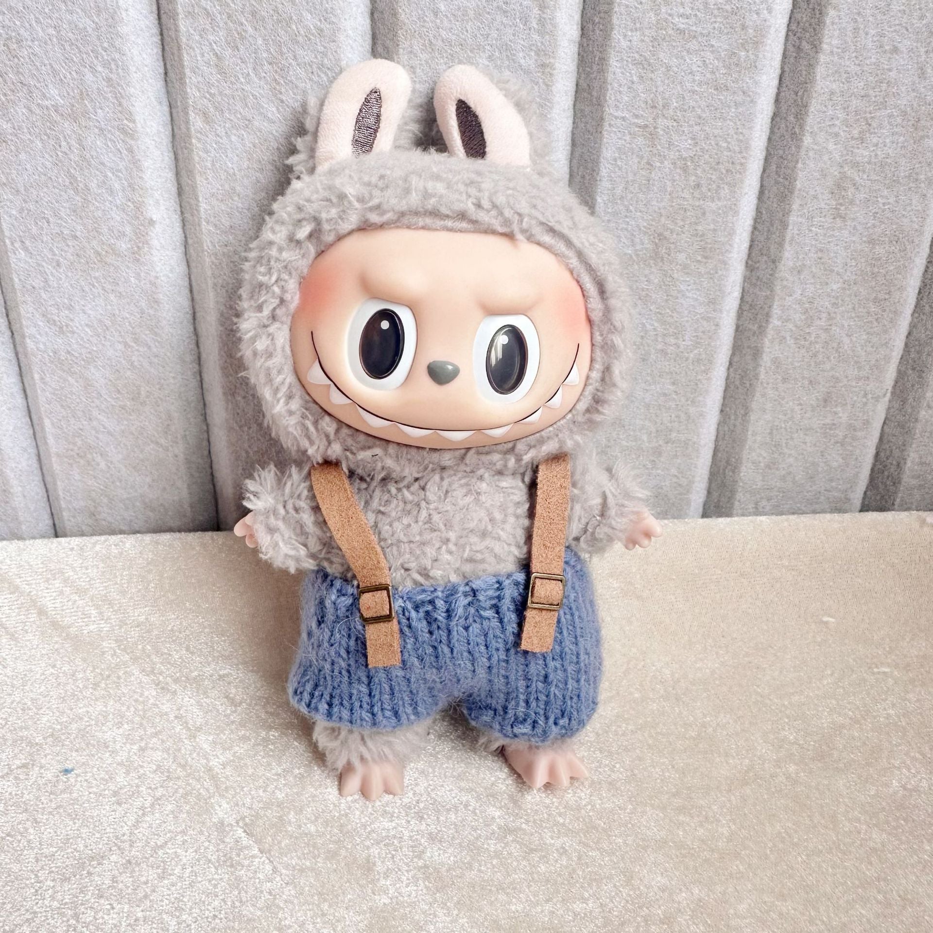 17cm pull cloth pendant clothes hand-woven sweater hat scarf suit labubu new replacement