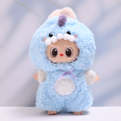 Only baby clothes] one, two and three generations of pendants labubu clothes plush small animal jumpsuit pull cloth baby clothes