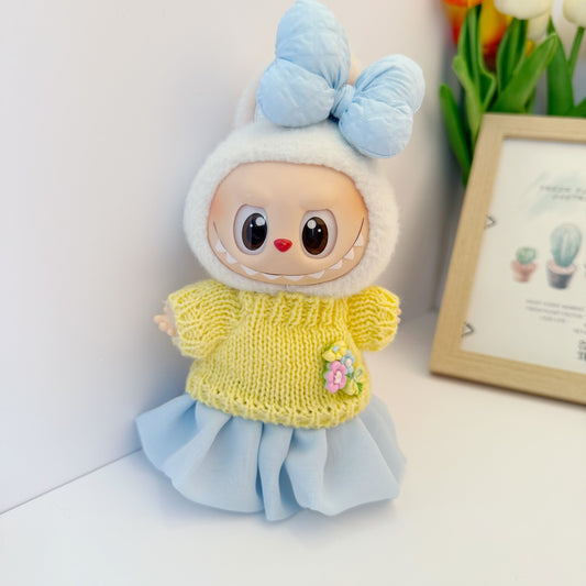 Only clothes] one, two and three generations of Labubu clothes pendant cloth cloth sit party jelly gauze skirt sweater