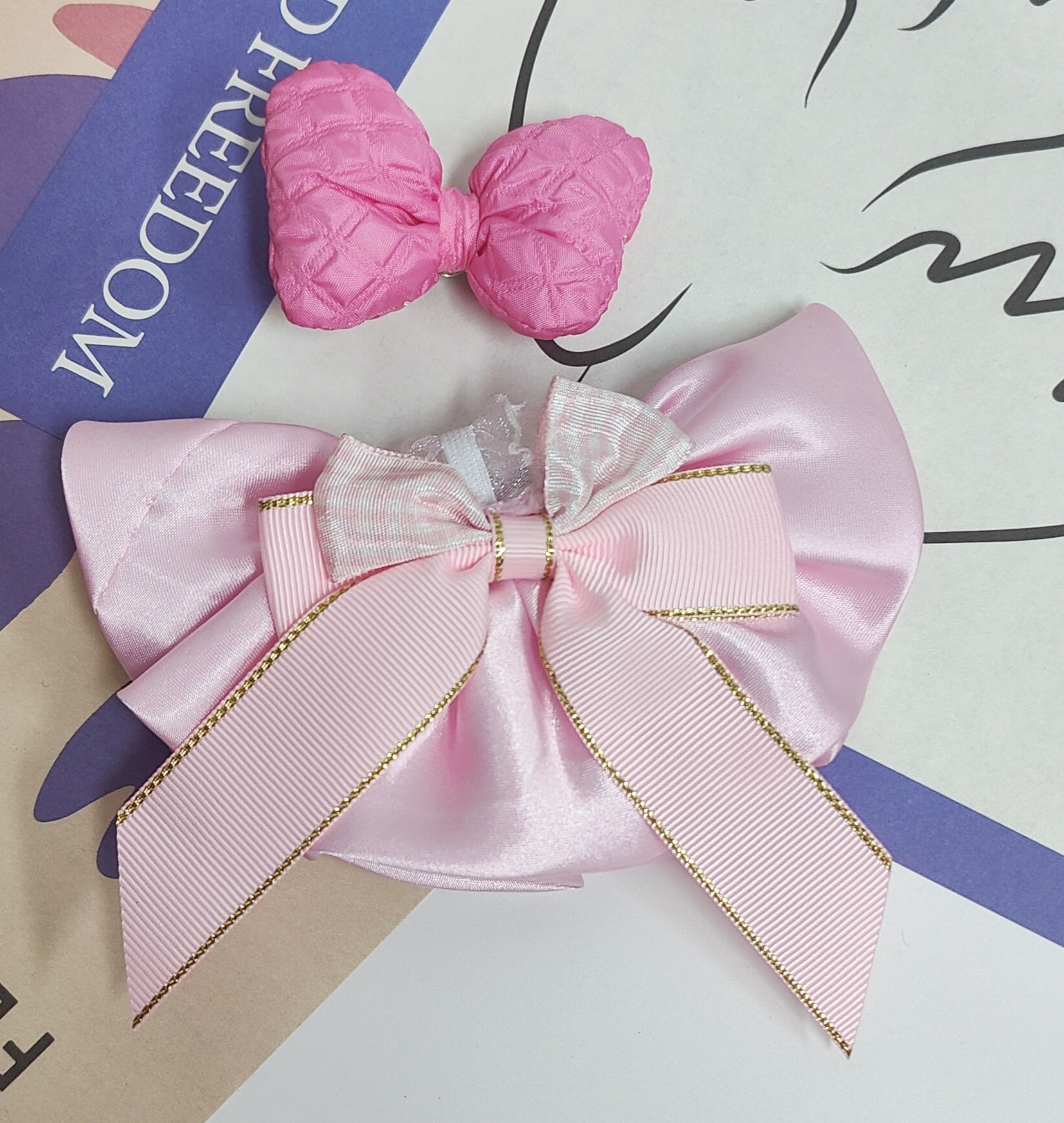 Labubu Doll Flower Dress with Bow - 15-20cm Outfit