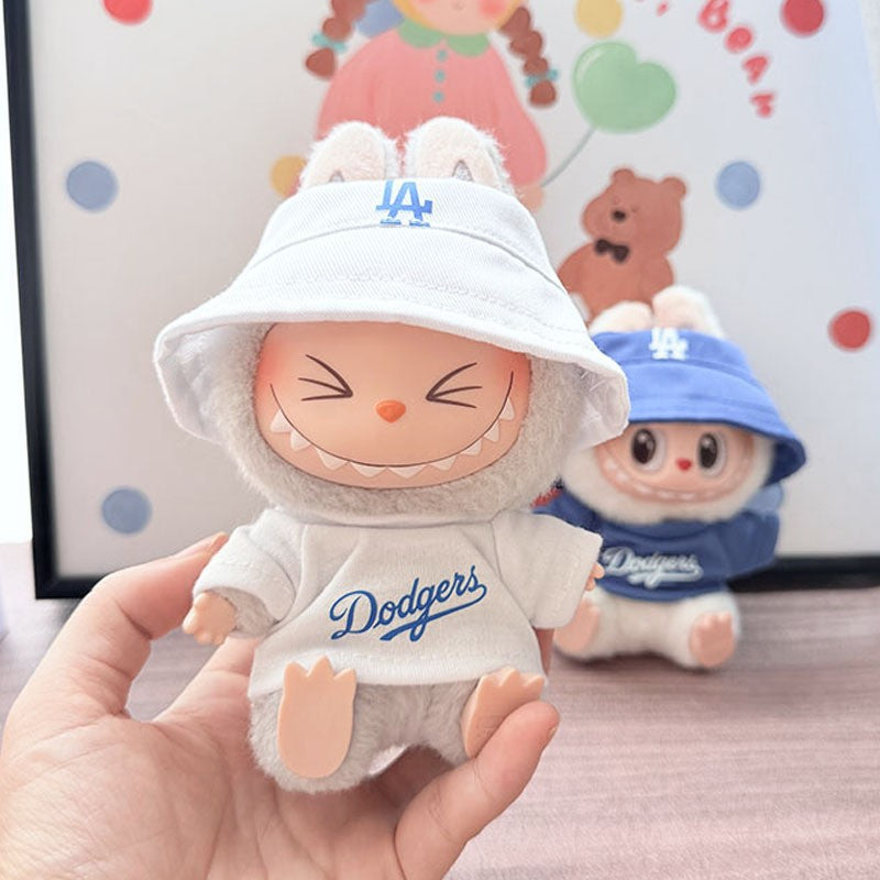 One, two and three generations of Labubu clothes pendant cloth cloth sitting doll clothes NY overalls sports suit trend cute