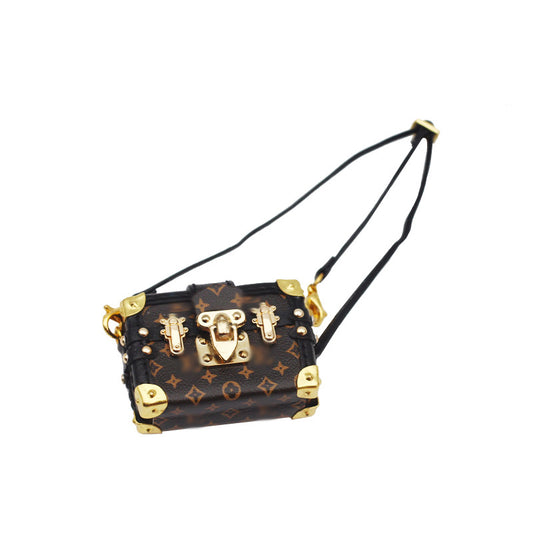 Labubu Doll Shoulder Bag for EXO Cotton Doll - Light & Dark Brown
