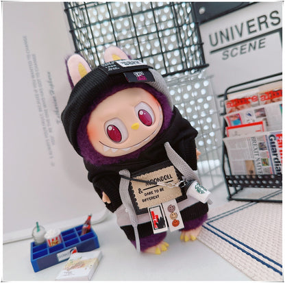 Labubu Doll Frenzy Style Outfit - Sweater & Hair Band for 17cm Vinyl Doll