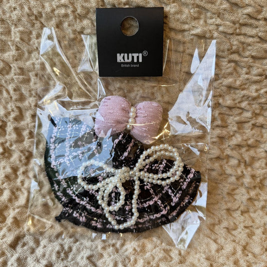Labubu Doll Skirt Outfit with Bow & Pearl Chain - Multiple Colors