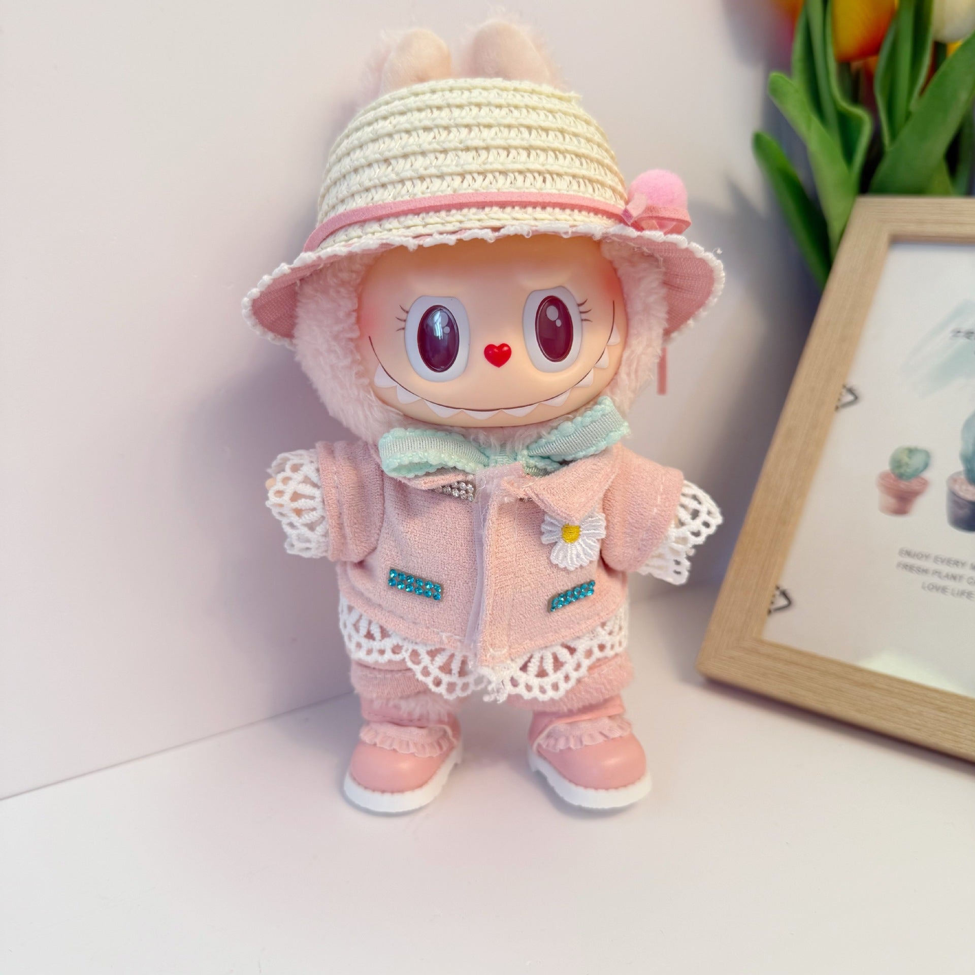Only clothes] labubu sit party doll clothes Zhilong same clothes one, two and three generations of LABUBU for the suit