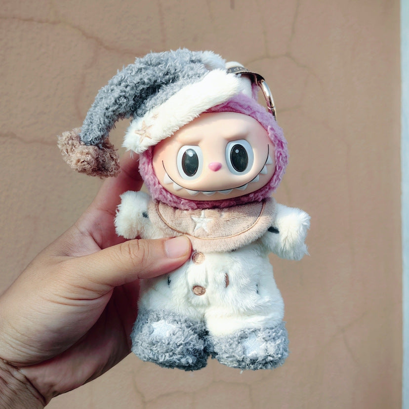 Only clothes] new pull cloth pendant clothes 17CM blind box LABUBU for the trend of spring and autumn conjoined baby clothes