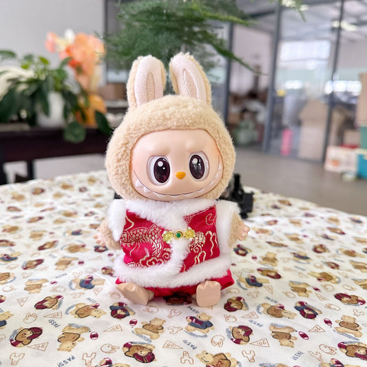 Only clothes] the first and second generation blind box labubu new year clothes blind box LABUBU suit new year clothes for Tang suit