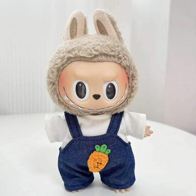 Only clothes] 15cm pendant blind box Macaron Labubu Labubu Time to chill doll clothes
