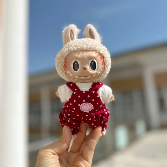 Only clothes] 17CM blind box cloth clothes 15CM key chain doll for T-shirt suspenders suit cute