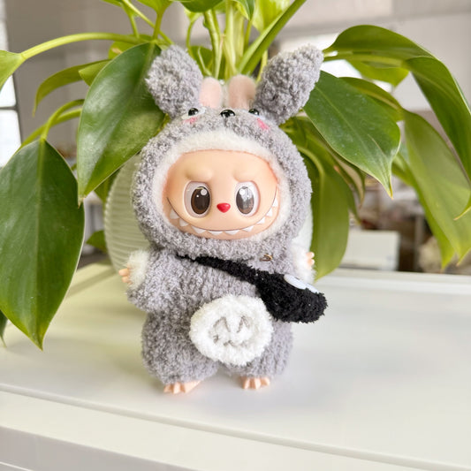 MACARO Labubu Hand-made Totoro Doll Coat Hot-selling Pendant LABUBU Wear for Cats