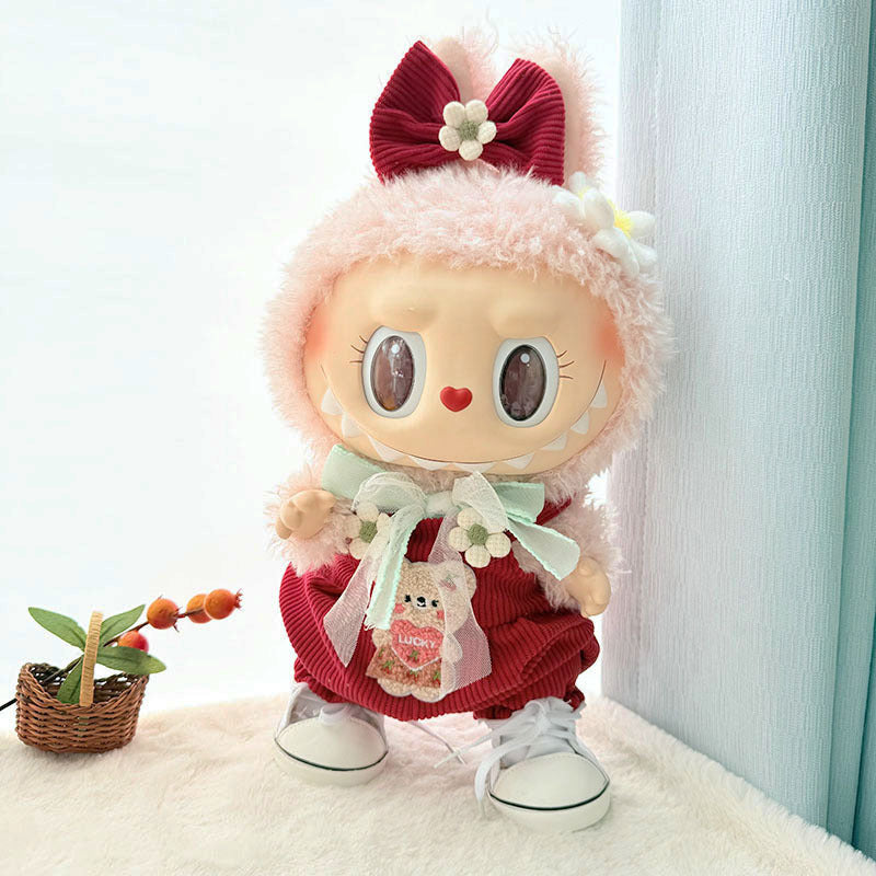Labubu Doll Overalls & Dresses for 38cm Vinyl Doll