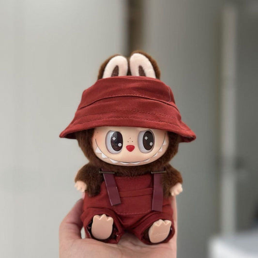 Labubu Doll Overalls Set with Hat for 1st-3rd Gen (Multiple Colors)