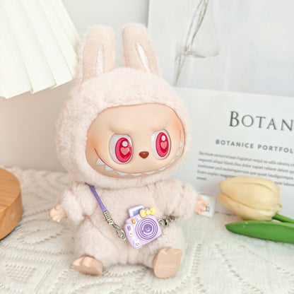 Labubu Doll Outfit Set - 15-17cm Jumpsuit, Hat & Accessories