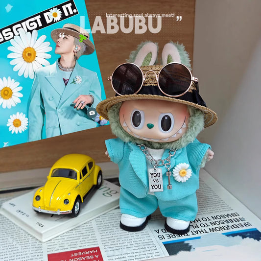 Labubu Vinyl Doll Baby Clothes Set - 15/17cm Outfit