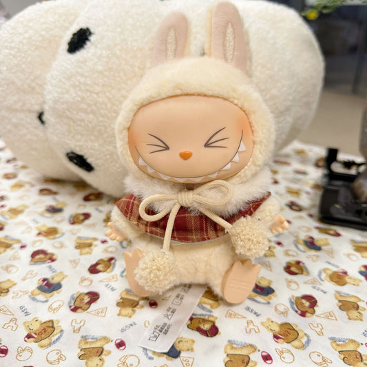 Blind Box Labubu Sit Party Doll Coat The First and Second Generation LABUBU Wear Cloak for Cloak and Cloak for Lady