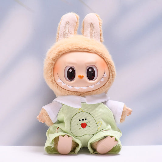 Labubu Doll Outfit - Cute Overalls & Shirt Suit for Pendant Dolls