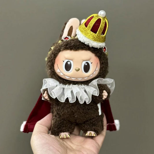 Labubu King Suit Cape Crown Dress Outfit