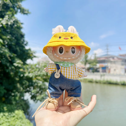 Only clothes] pull cloth clothes cute yellow duck suit LABUBU shoes hat accessories cute suit cute