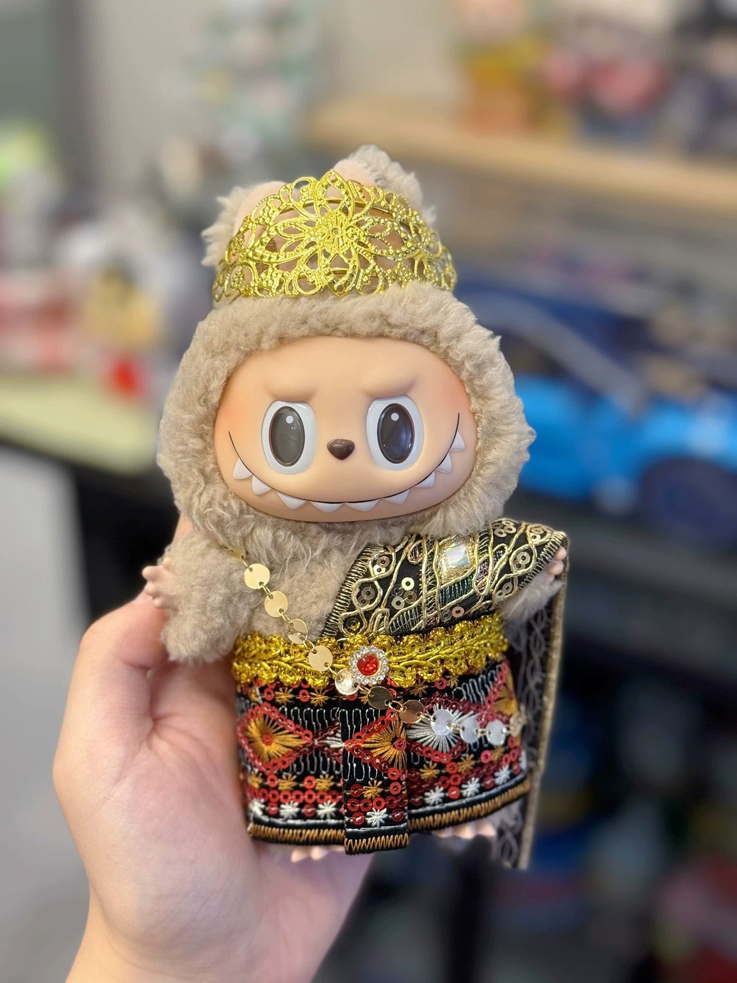 Labubu Doll Thai Outfit - Handmade 17cm Vinyl Doll Clothes