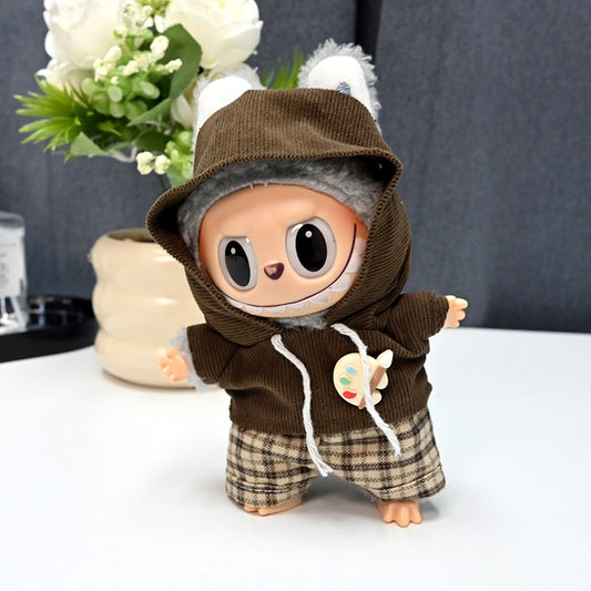 Only Clothes Labubu Doll Clothes 17cm Plush Vinyl Labubu Doll Party Replacement Suit M-116