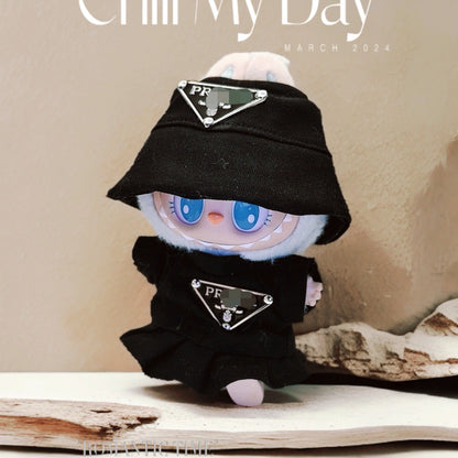 Labubu Doll Outfit Set - T-Shirt, Hat & Skirt/Pants for 1st & 2nd Gen