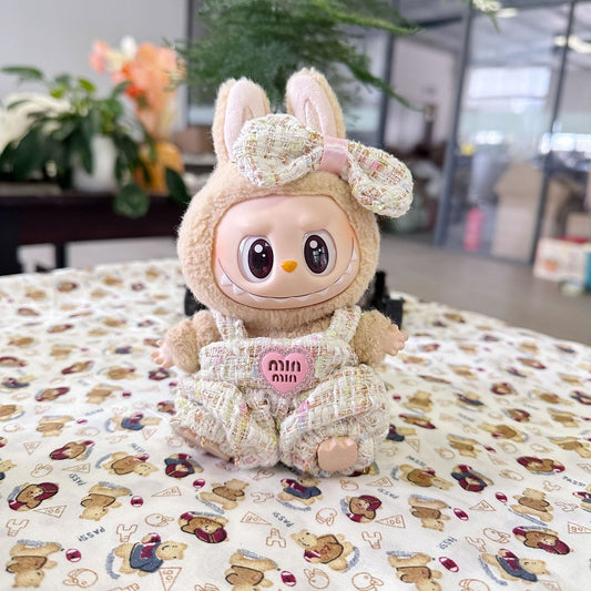 Clothes Only] Bubble Mart LABUBU Sit Party Second Generation Vinyl Doll Clothes MIN Jumpsuit New