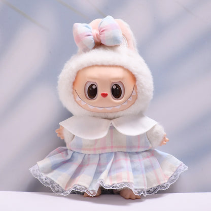 Only baby clothes] one or two generation pendant labubu clothes candy color suspenders skirt cloth cloth baby clothes