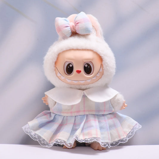 Only baby clothes] one or two generation pendant labubu clothes candy color suspenders skirt cloth cloth baby clothes